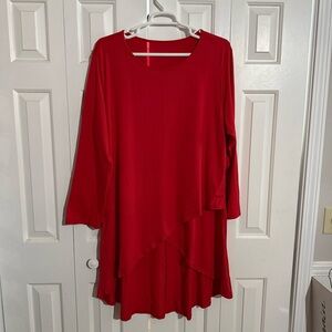 Elegant Red Women's Dress